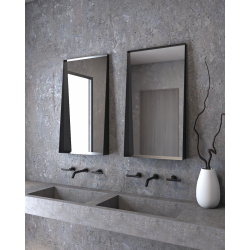 Κρεμαστός Καθρέπτης Shelf 50x90 εκ. Ορθογώνιος με Led Brushed (Βουρτσισμένο Ίνοξ)